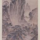 戴進關(guān)山行旅圖軸